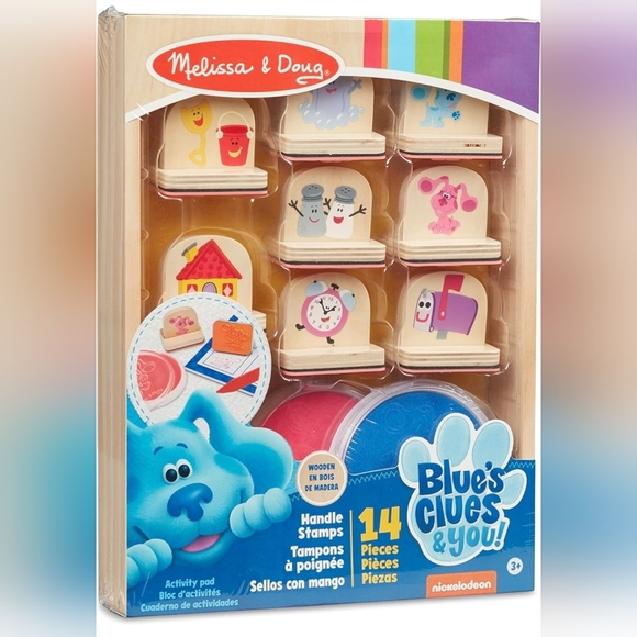 Melissa & Doug Other - Melissa & Doug Blue's Clues & You! Wooden Handle Stamps and Activity Pad New